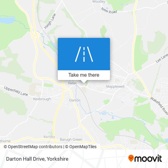 Darton Hall Drive map