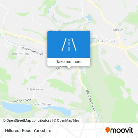 Hillcrest Road map