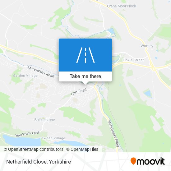 Netherfield Close map