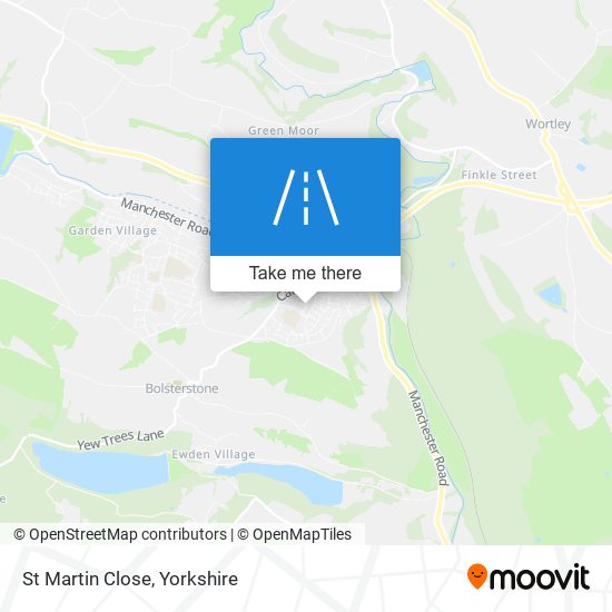 St Martin Close map