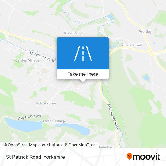 St Patrick Road map