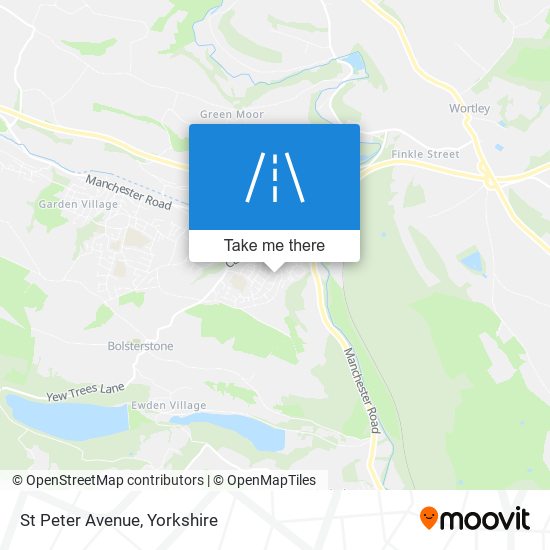 St Peter Avenue map
