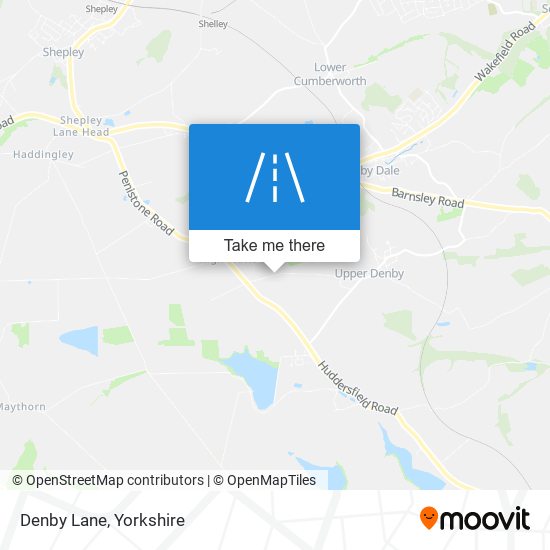Denby Lane map