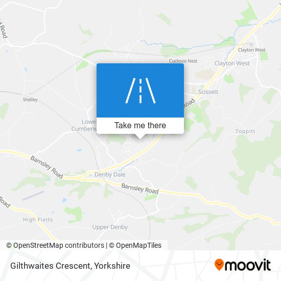 Gilthwaites Crescent map