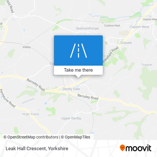 Leak Hall Crescent map