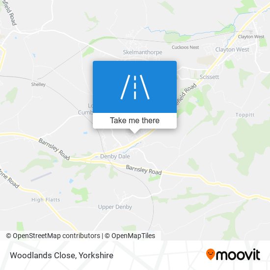 Woodlands Close map