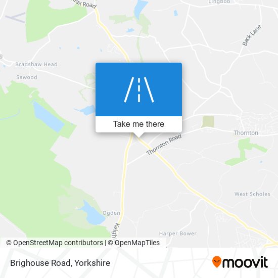 Brighouse Road map