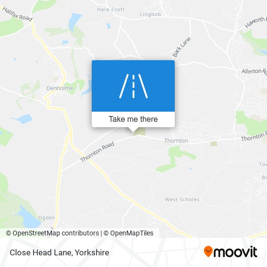 Close Head Lane map