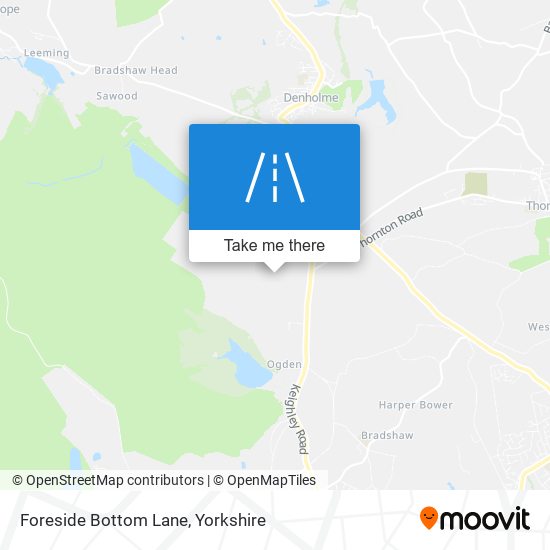 Foreside Bottom Lane map