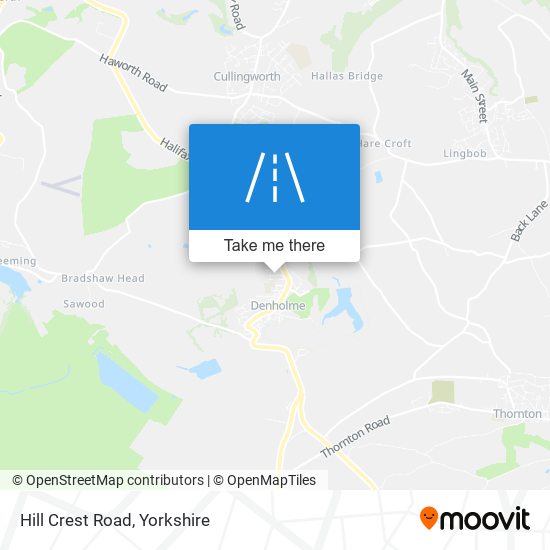 Hill Crest Road map