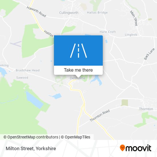 Milton Street map