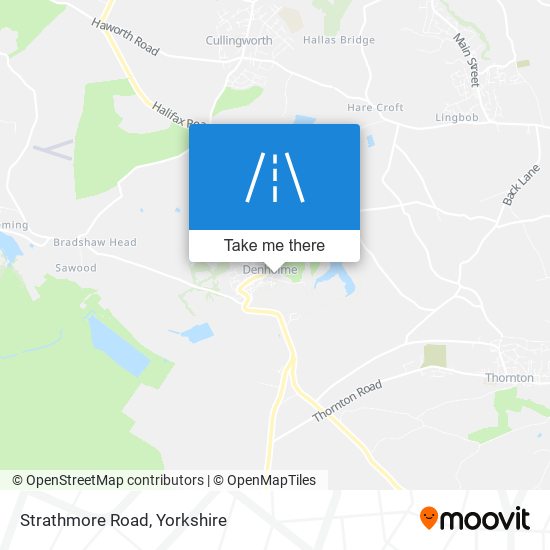 Strathmore Road map