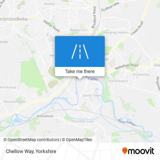 Chellow Way map