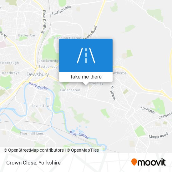 Crown Close map