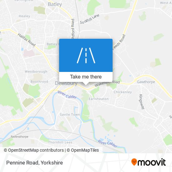 Pennine Road map