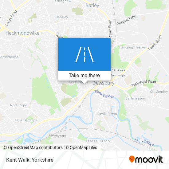 Kent Walk map