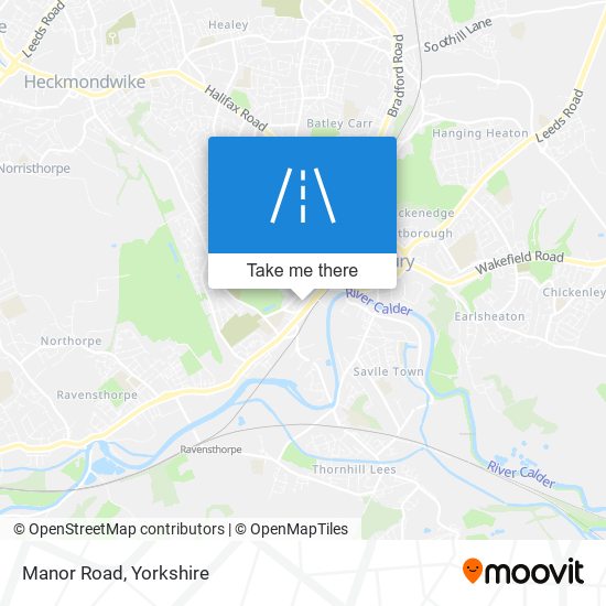 Manor Road map