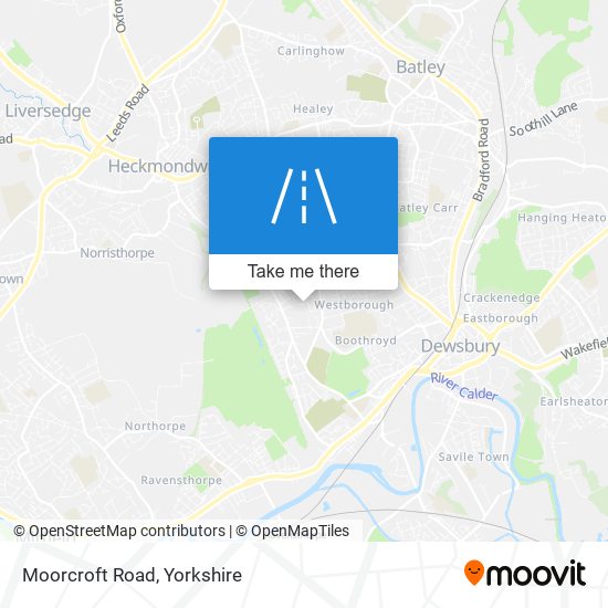 Moorcroft Road map