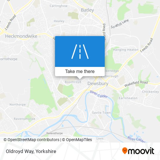 Oldroyd Way map