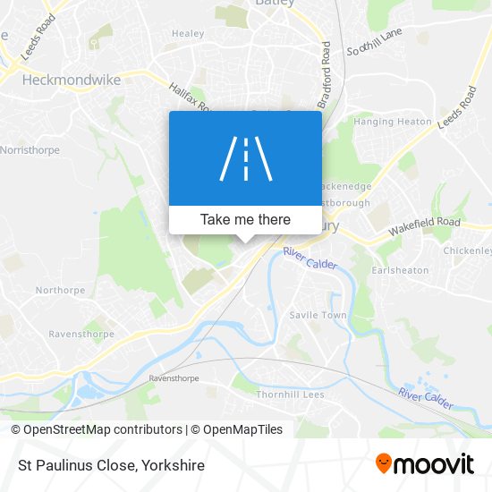 St Paulinus Close map