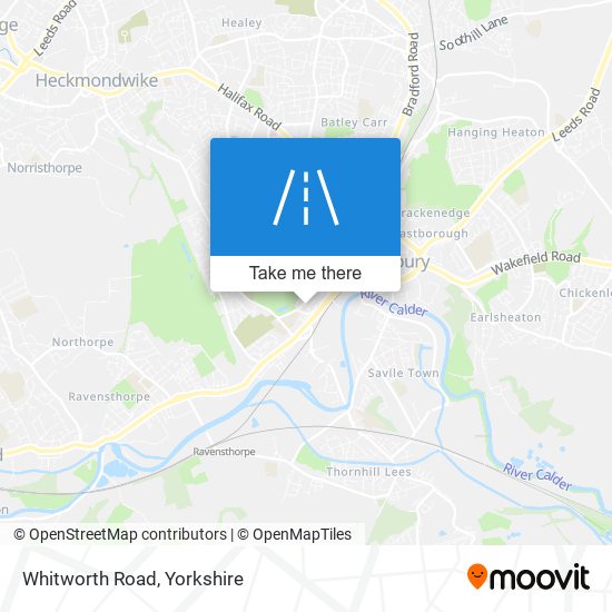 Whitworth Road map