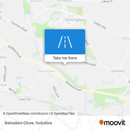 Belvedere Close map