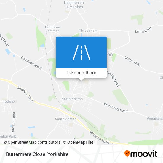 Buttermere Close map