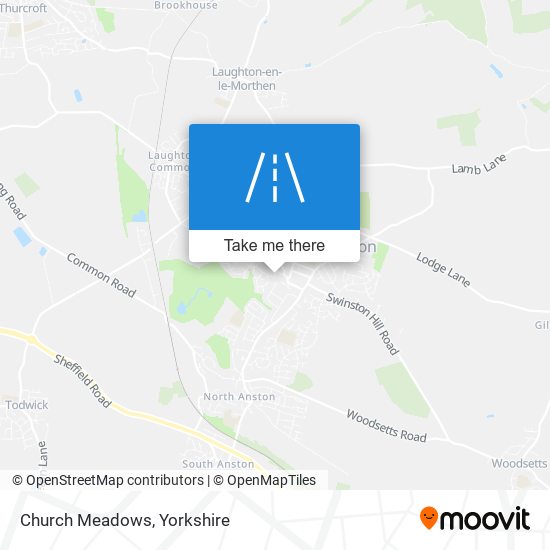 Church Meadows map