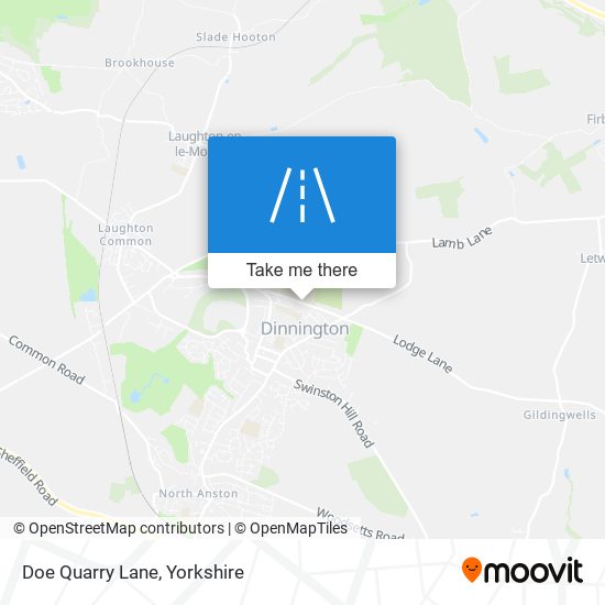 Doe Quarry Lane map