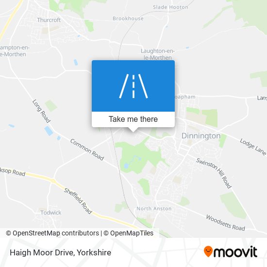 Haigh Moor Drive map