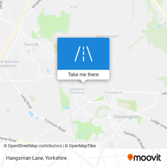 Hangsman Lane map