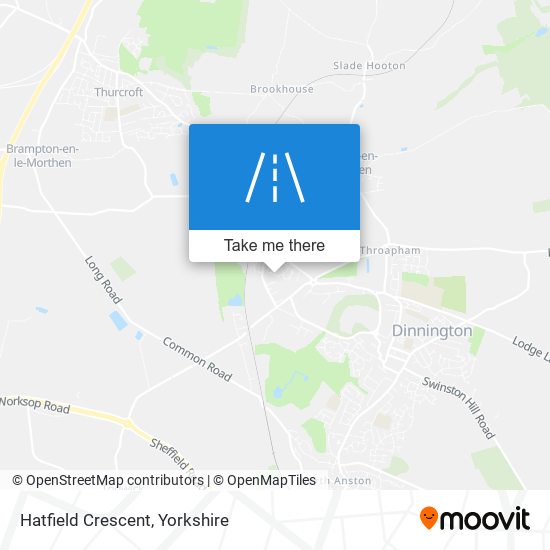 Hatfield Crescent map