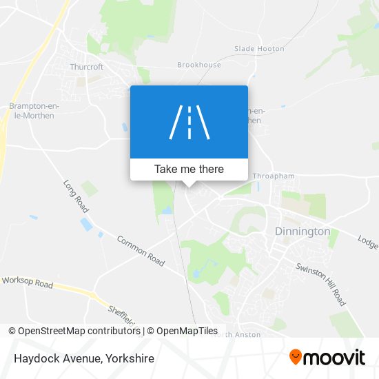 Haydock Avenue map