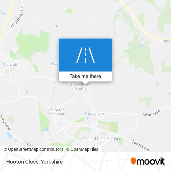 Hooton Close map