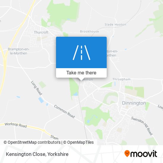 Kensington Close map