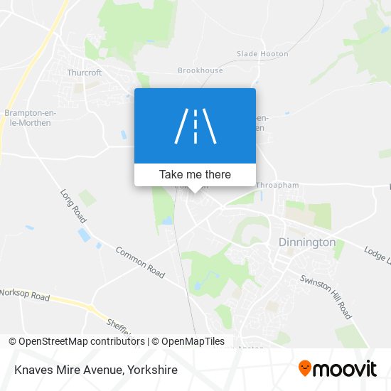 Knaves Mire Avenue map