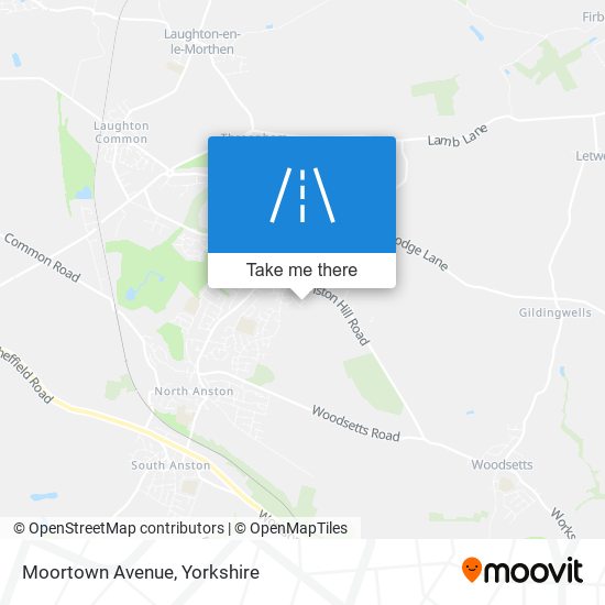 Moortown Avenue map