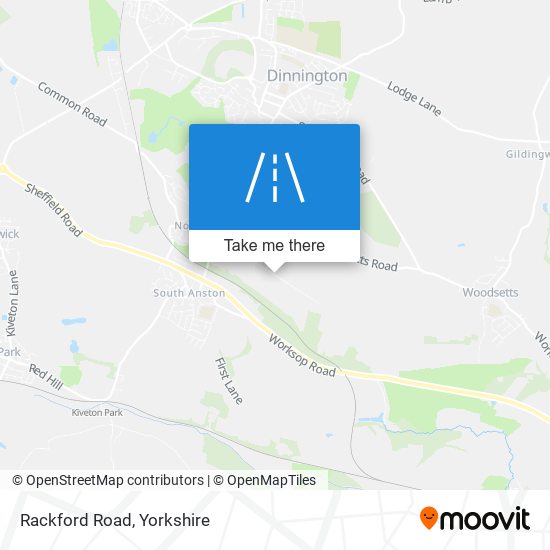 Rackford Road map