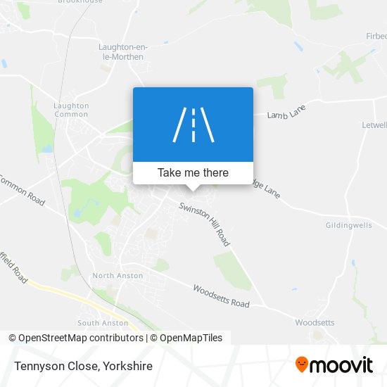 Tennyson Close map