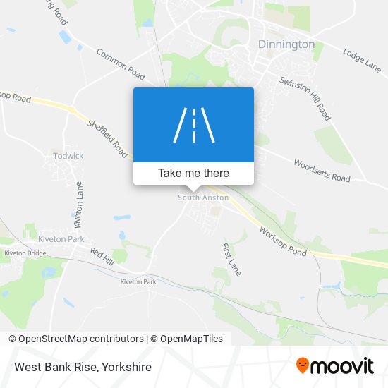 West Bank Rise map