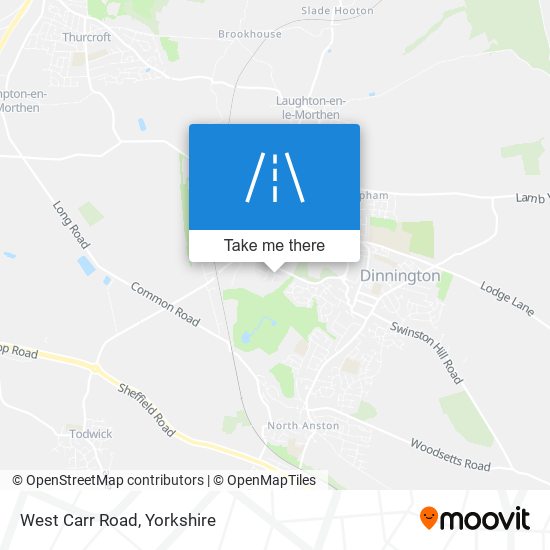 West Carr Road map