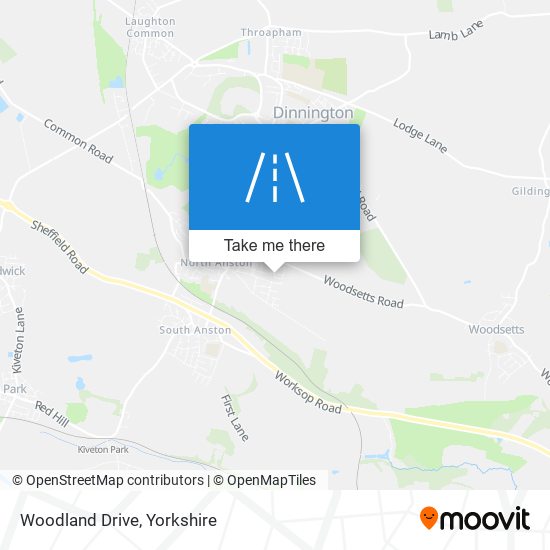 Woodland Drive map