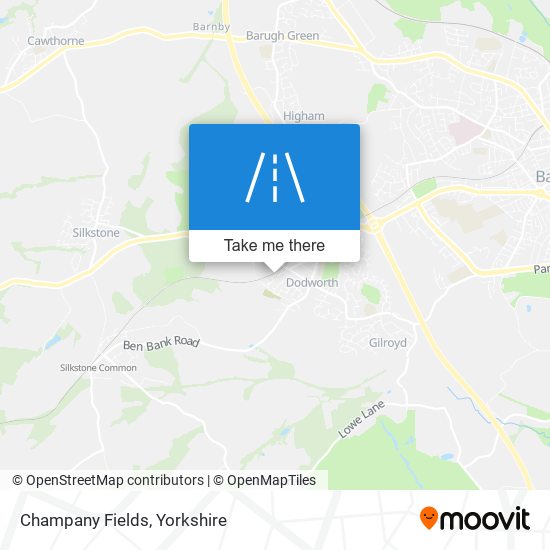 Champany Fields map