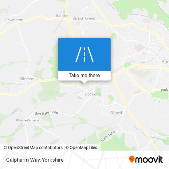 Galpharm Way map