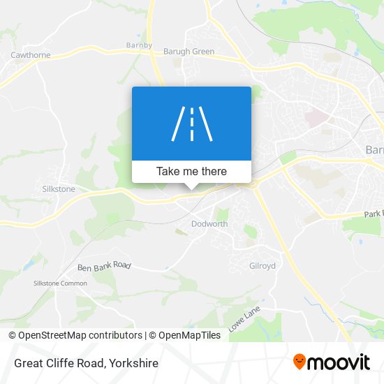 Great Cliffe Road map