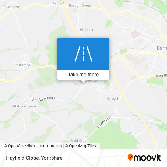 Hayfield Close map