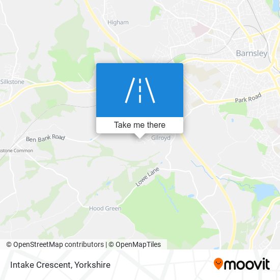 Intake Crescent map