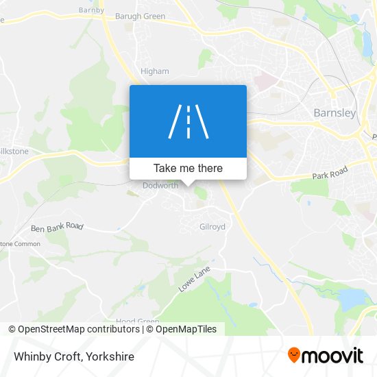 Whinby Croft map