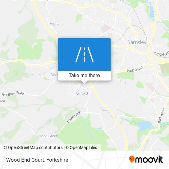 Wood End Court map