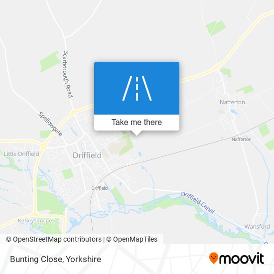 Bunting Close map